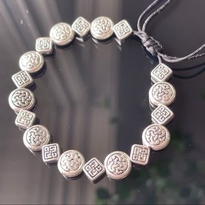 Celtic knot Bali silver bracelet